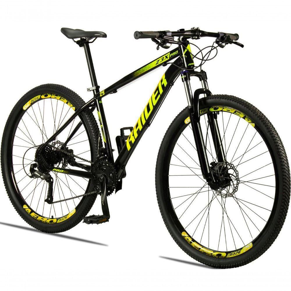 Bicicleta 29 Raider Z3X Pro 27V Preto+Amarelo