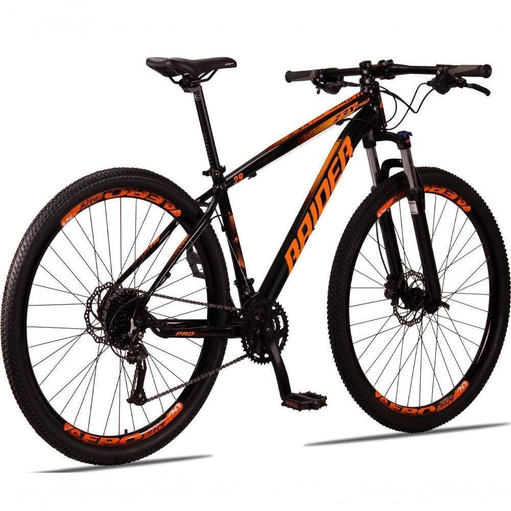 Bicicleta 29 Raider Z3X Pro 27V Preto+Laranja