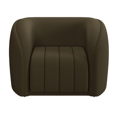 Kit Sofá 5 Lugares Para Sala Estar 332 Cm Com 01 Poltrona Lazio M03 Veludo Marrom - Lyam Decor
