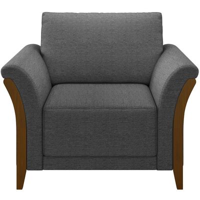 Kit Sofá 02 Lugares 162Cm Com Poltrona M03 Chumbo