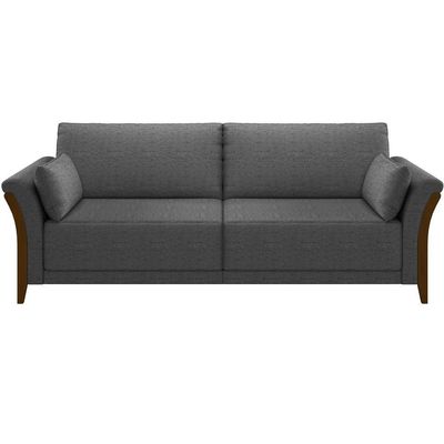 Kit Sofá 02 Lugares 162Cm Com Poltrona M03 Chumbo