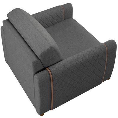 Kit Sofá 3 Lugares 223Cm Com Poltrona Flora M03 Chumbo