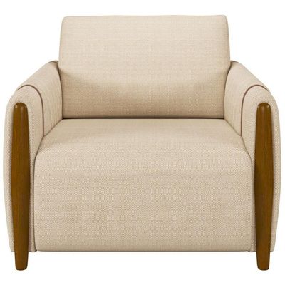 Kit Sofá 02 Lugares 168Cm Com 02 Poltronas Flora M03 Bege