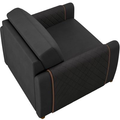 Kit Sofá 2 Lugares 168Cm Com 02 Poltronas Flora M03 Preto