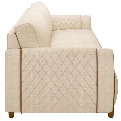 Kit Sofá 03 Lugares 223Cm Com Poltrona Flora M03 Bege