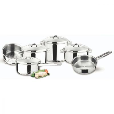 Jogo de Panelas Tramontina Solar Inox Fundo Triplo 6 Peças