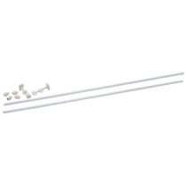 Varão Duplo para Cortinas Utimil Branco Aço – 1 m