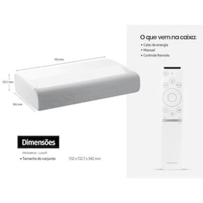 Projetor 4K Smart Samsung The Premiere LSP7T DLP 2200 Lumens