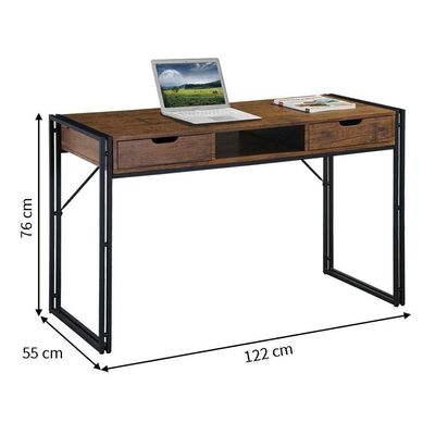 Escrivaninha Wooden Amêndoa e Preta