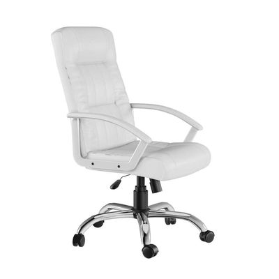 Cadeira de Escritório Presidente Giratória Office Business Plus Branca