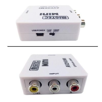 Adaptador Conversor de Rca Video Composto Av para Hdmi