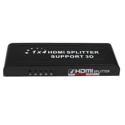 Distribuidor Hdmi Splitter 1x4 Divisor 4 Portas Ps3 Xbox Sky