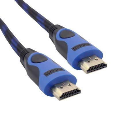 Cabo Hdmi Vesão 1.4 com Malha e Filtro Od 7.3 Full Hd 15m