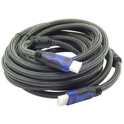Cabo Hdmi Blindado com Malha e Filtro Versão 1.4 3d Full Hd 1080 15 Metros Exbom