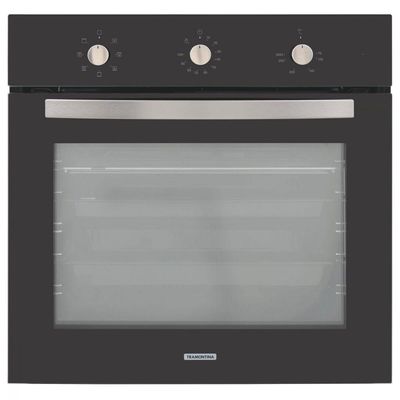 Forno Elétrico Embutir Tramontina New Glass Cook Preto 71L