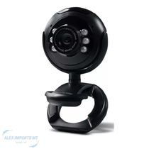 Webcam 480k 16.0mp Multilaser Nightvision Com Microfone