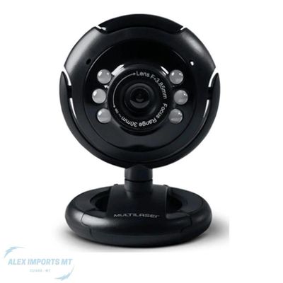 Webcam 480k 16.0mp Multilaser Nightvision Com Microfone