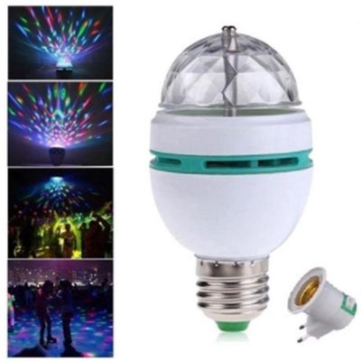 Luz Led Globo Rotativa Colorido Para Festa Bola Iluminasão