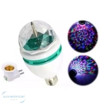 Luz Led Globo Rotativa Colorido Para Festa Bolas Malucas