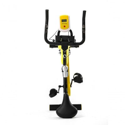 Bicicleta Spinning Com Roda De Inercia De 8kg - Preto E Amarelo