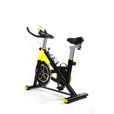 Bicicleta Spinning Com Roda De Inercia De 8kg - Preto E Amarelo