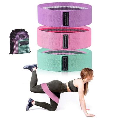 Kit 3 Faixa Elasticas De Exercicios Hip Resistance Bands
