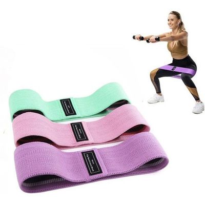 Kit 3 Faixa Elasticas De Exercicios Hip Resistance Bands