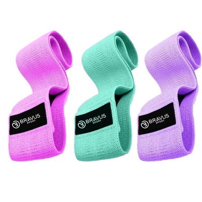 Kit 3 Faixa Elasticas De Exercicios Hip Resistance Bands