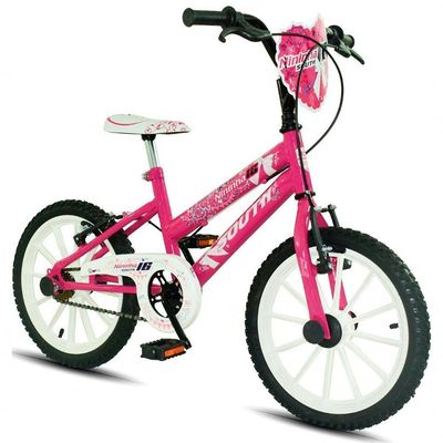 Bicicleta Infantil Aro 16 South Nininha Meninas - Rosa Rosa
