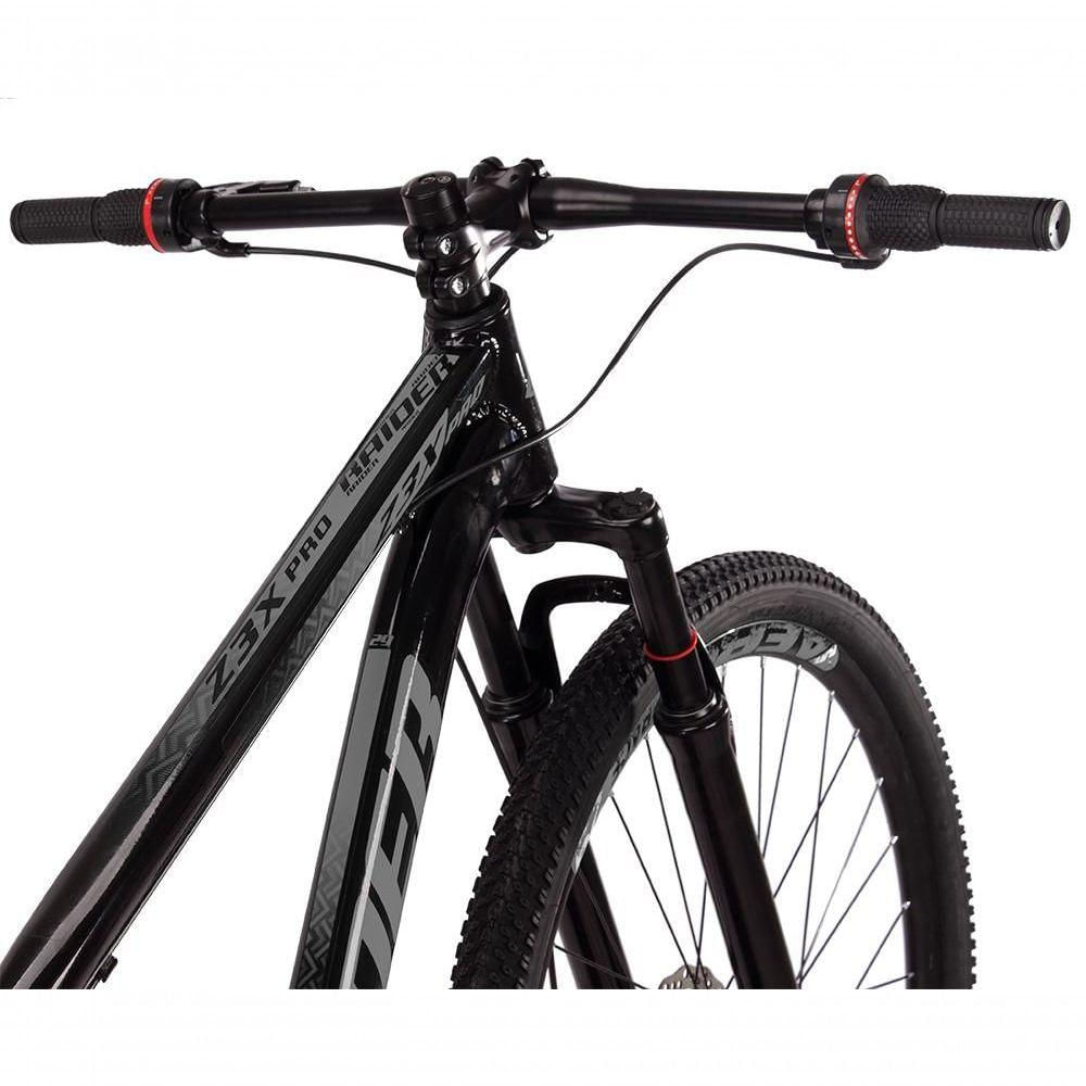 Bicicleta 29 Raider Z3X Pro 21V E Suspensão Mtb Preto+Cinza