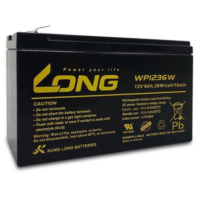 Bateria Selada Para Nobreak Long, 12v 9ah - Wp1236w