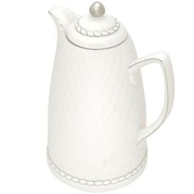 Garrafa Térmica Wolff Branca/Prata - 900 ml
