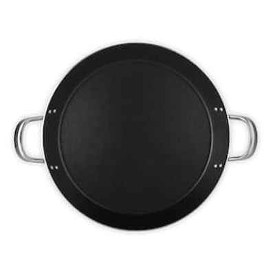 Paellera Profissional Multiflon M em Alumínio e Antiaderente 37cm - Preta