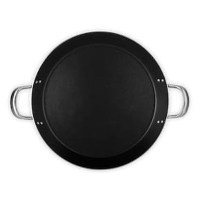 Paellera Profissional Multiflon G em Alumínio e Antiaderente 43cm - Preta