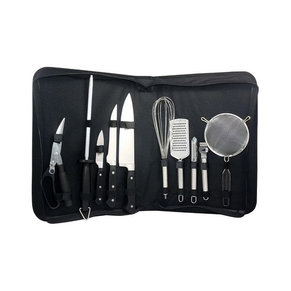 Jogo para Churrasco Fracalanza em Inox com Bolsa de Nylon com 10 Peças
