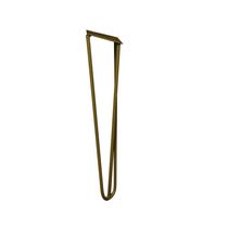 Pé De Metal 30 Cm Mesa De Canto Rack E Puffs Dourado