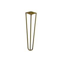 Pé De Metal 30 Cm Mesa De Canto Rack E Puffs Dourado