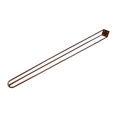 Kit 2 Pés De Metal 90 Cm Hairpin Legs Aparador E Mesa De Canto Bronze G41