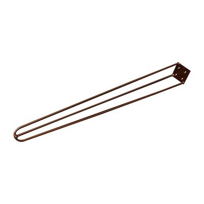 Kit 2 Pés De Metal 60 Cm Legs Mesa De Canto Aparador Bronze