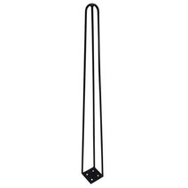 Pé De Metal 60 Cm Hairpin Legs Mesa De Canto Aparador Preto