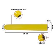 Kit 04 Pés Palito Amarelo 25 Cm - D'rossi
