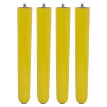 Kit 04 Pés Palito Amarelo 25 Cm - D'rossi