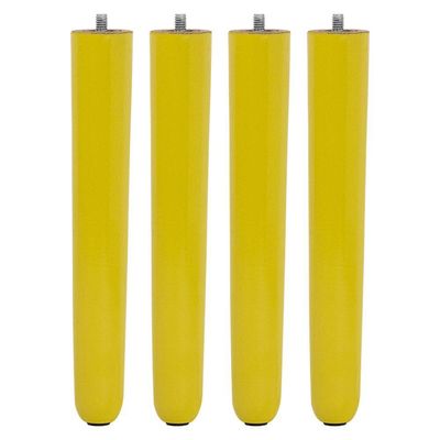 Kit 04 Pés Palito Amarelo 25 Cm - D'rossi