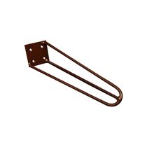 Kit 12 Pés De Metal 30 Cm Hairpin Legs Mesa De Canto Rack E Puffs Bronze G41