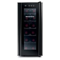Adega de Vinhos Brastemp BZC12BE com Iluminação Led com Painel Eletrônico para 12 Garrafas - Preta