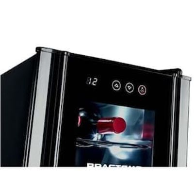 Adega de Vinhos Brastemp BZC12BE com Iluminação Led com Painel Eletrônico para 12 Garrafas - Preta Preto / 110