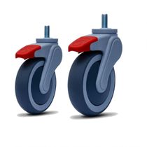 2 Rodizio Hospitalar 5 Pol. Com Espiga Com Freio