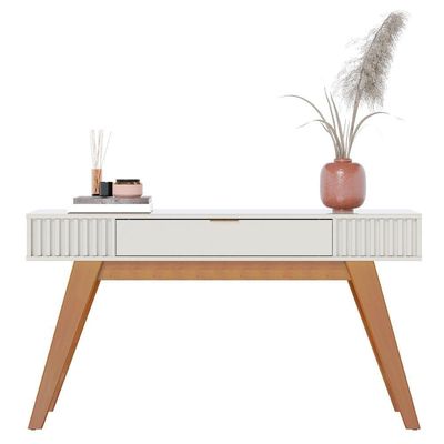 Aparador Decorativo 01 Gaveta Delta C04 Freijó Off White
