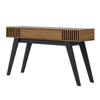 Aparador Decorativo 01 Gaveta Delta C04 Preto Noce Milano