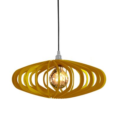 Luminária Teto Lustre pendente balcão cozinha sala egito Amarelo